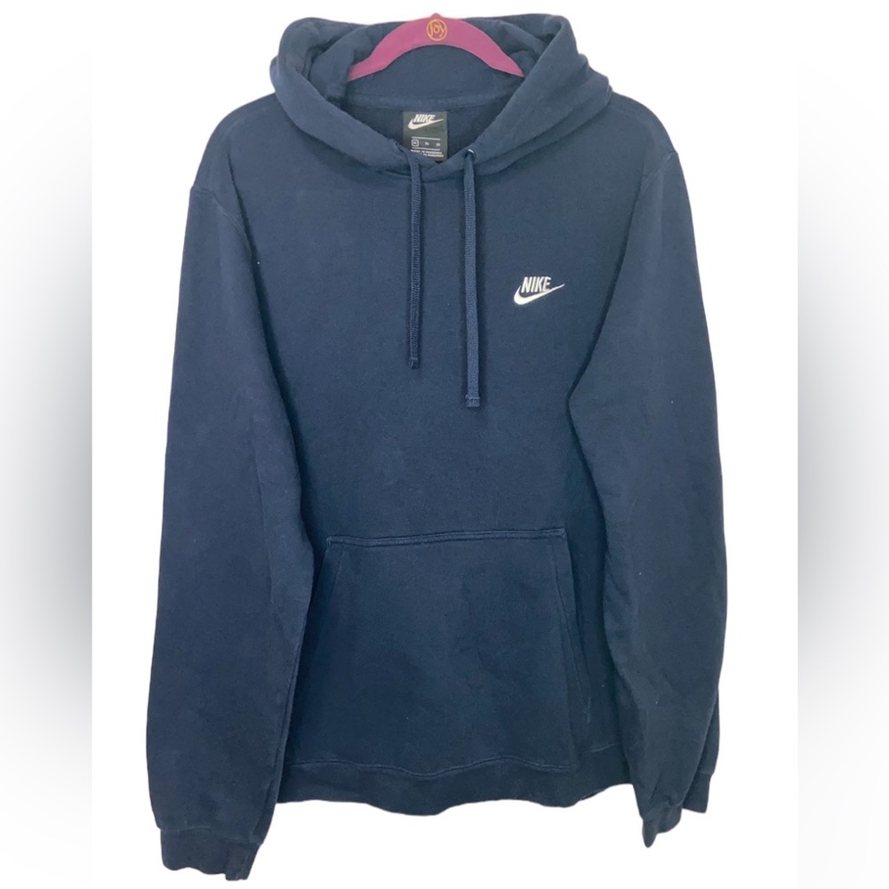 Men's Nike Hooded Sweatshirt Navy Blue Size XL